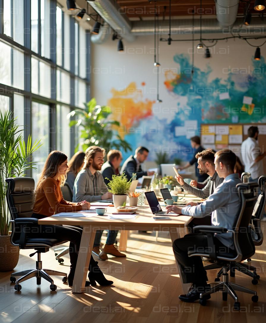 Team Collaboration in Modern Office