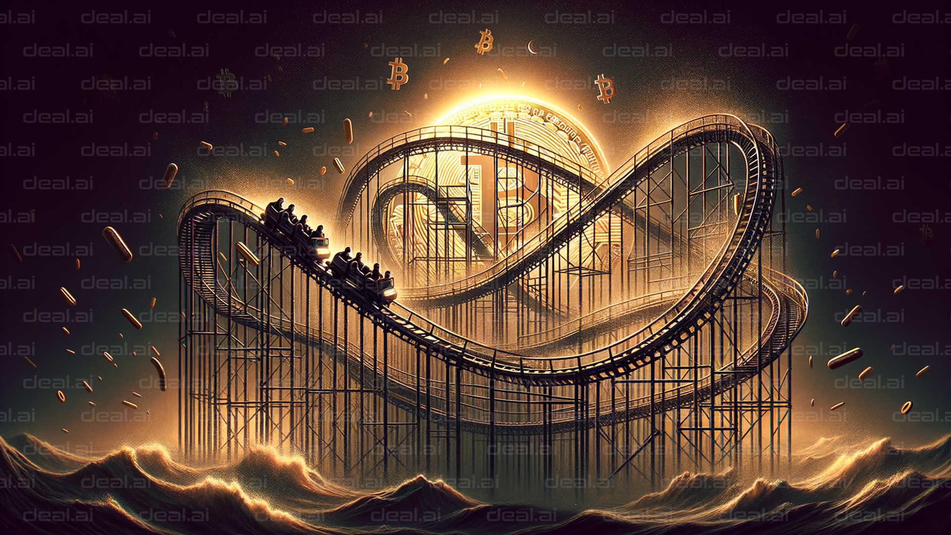 "Bitcoin Roller Coaster Ride"