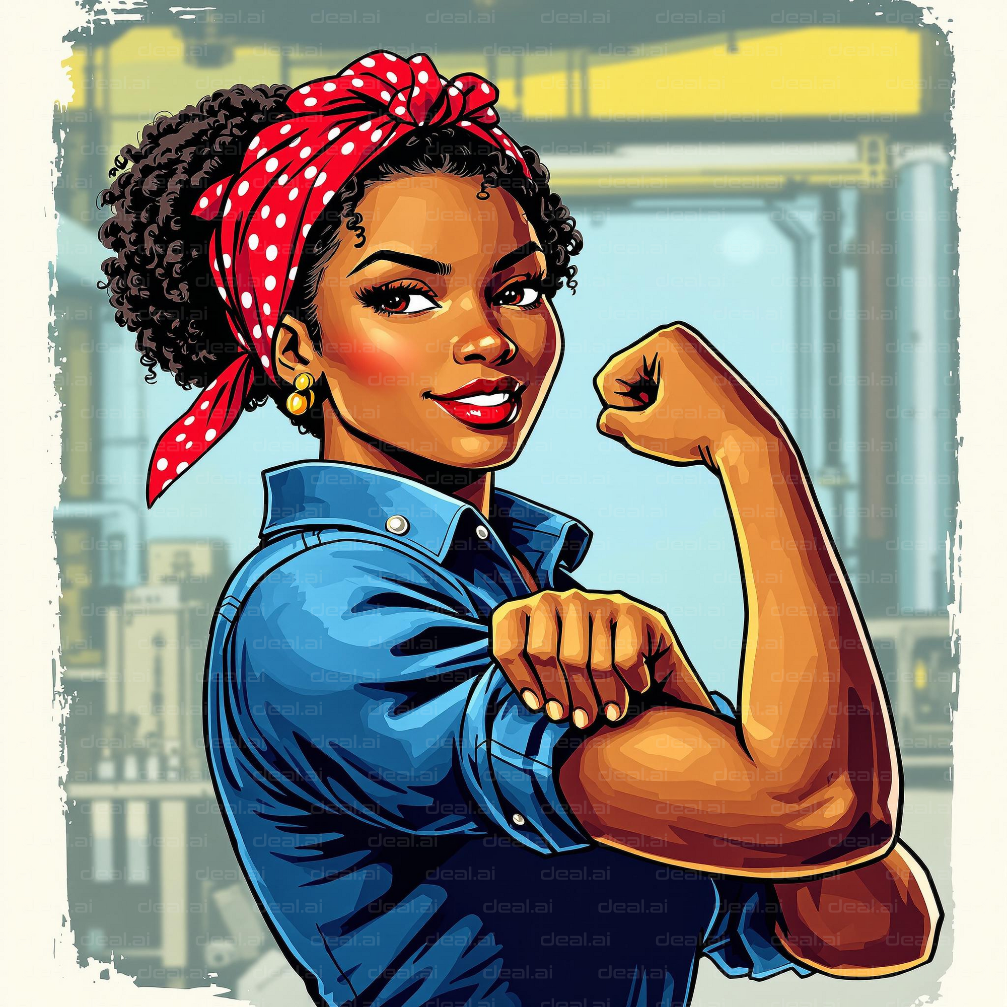 Empowered and Strong Illustration
