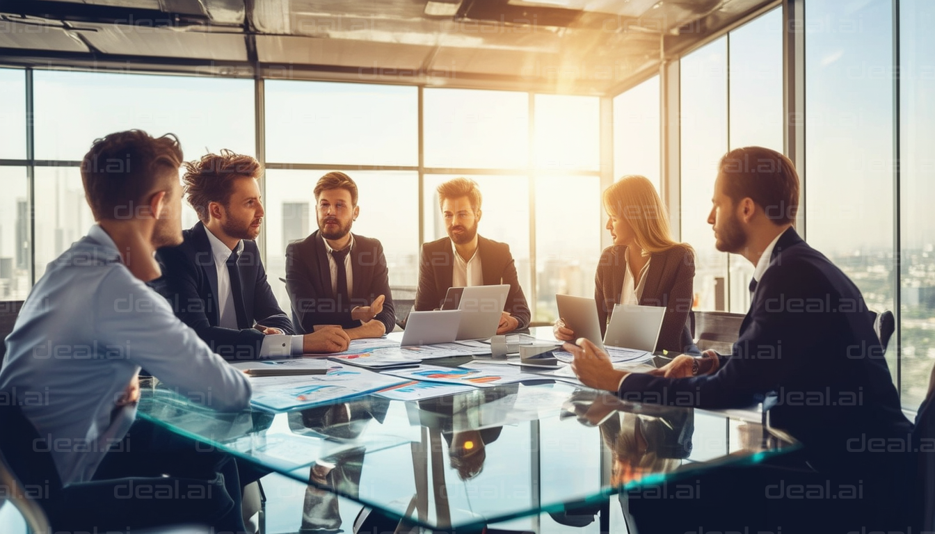 Business Team in Boardroom Meeting