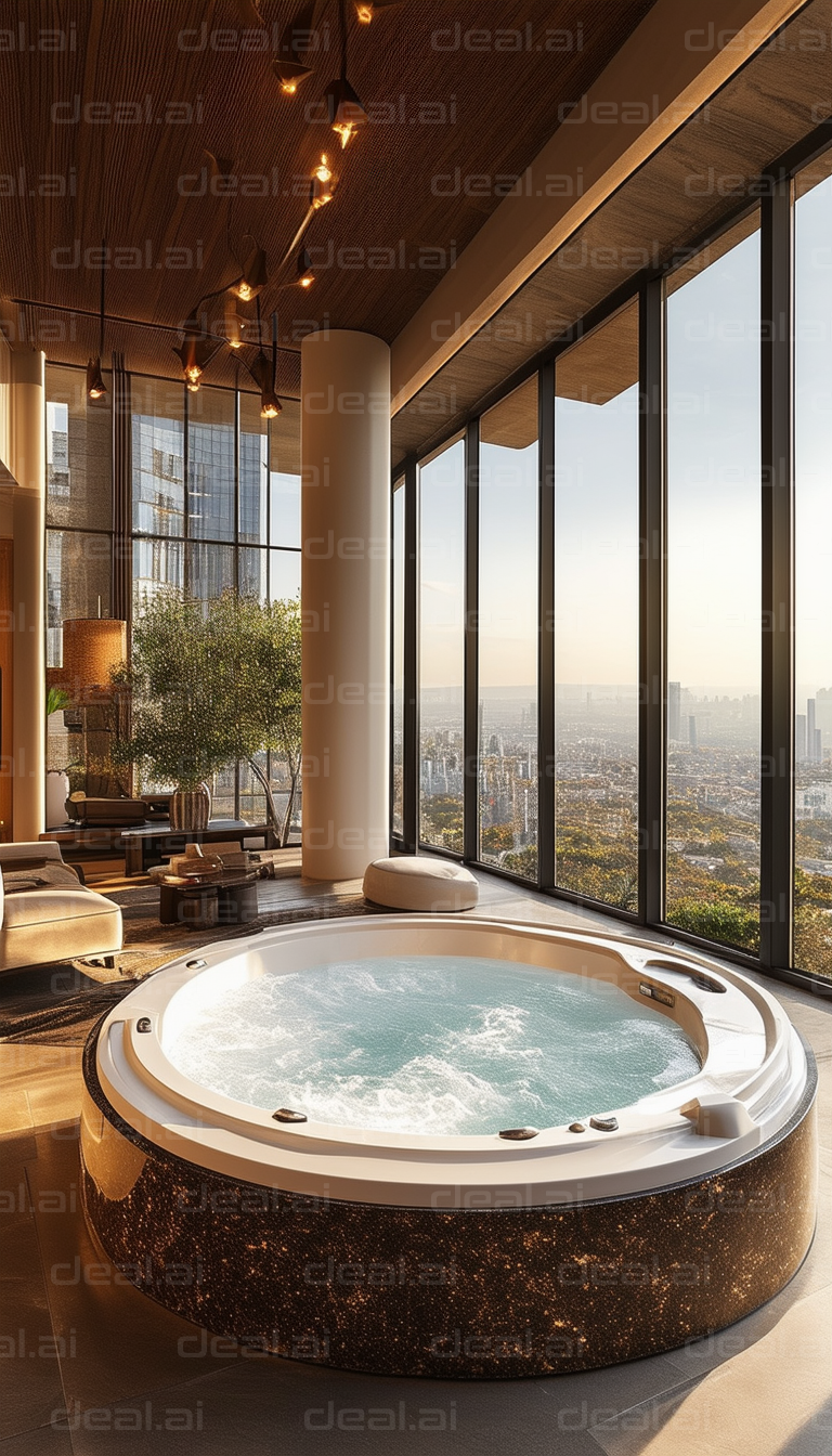 Luxury Rooftop Spa with City View