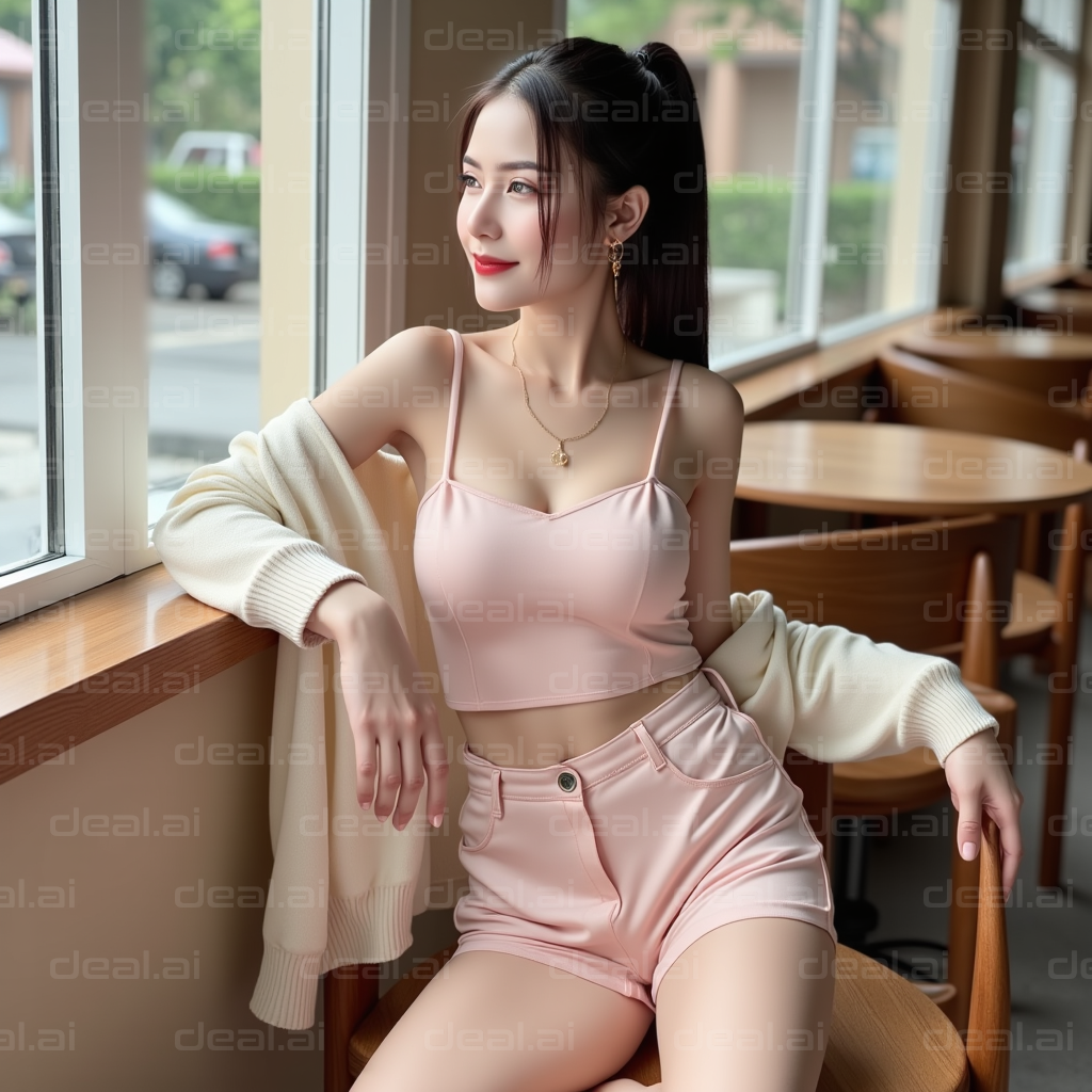 Sunny Day at the Cafe Window