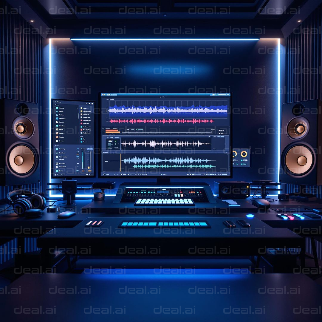 "Modern Music Production Studio"