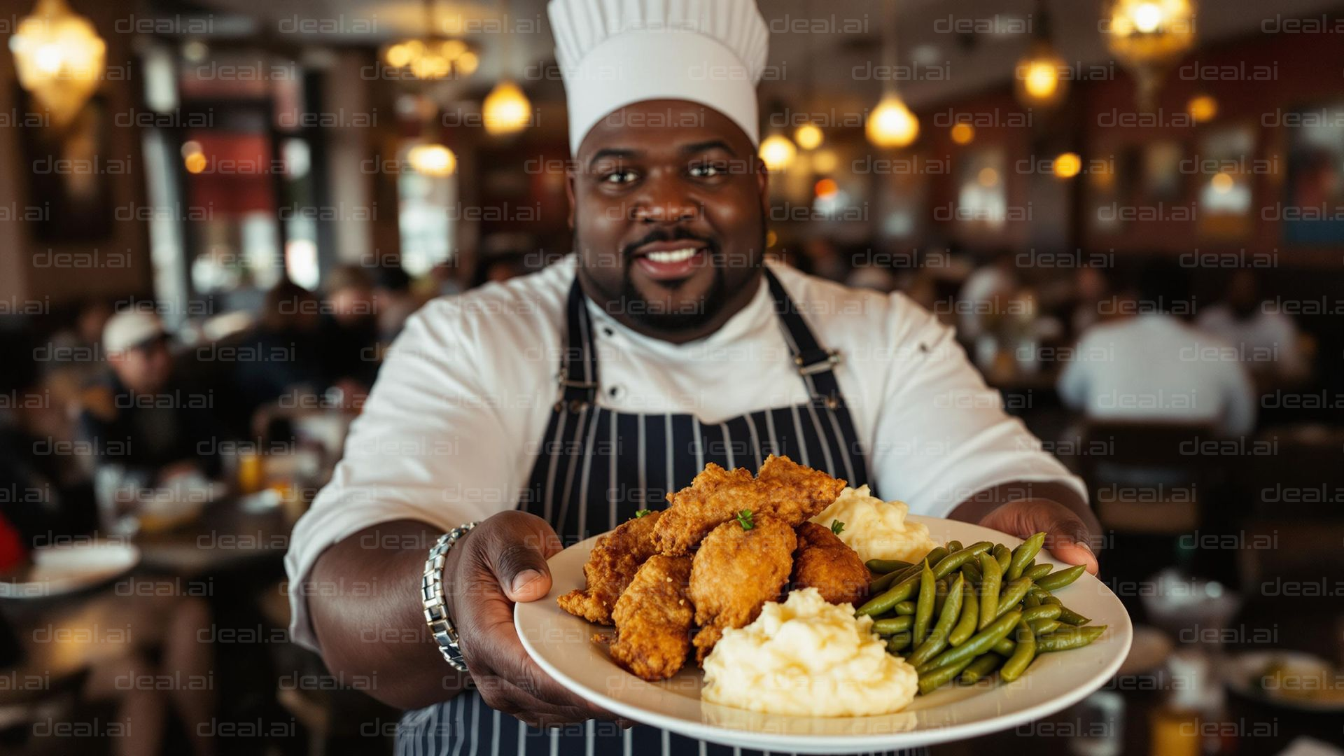 Chef Presents Delightful Dish