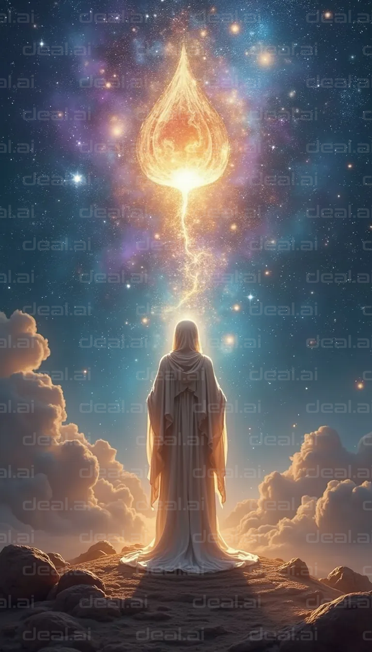 "Celestial Connection in the Night Sky"