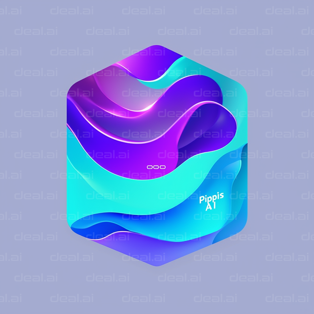 "Colorful Abstract 3D Waves Design"