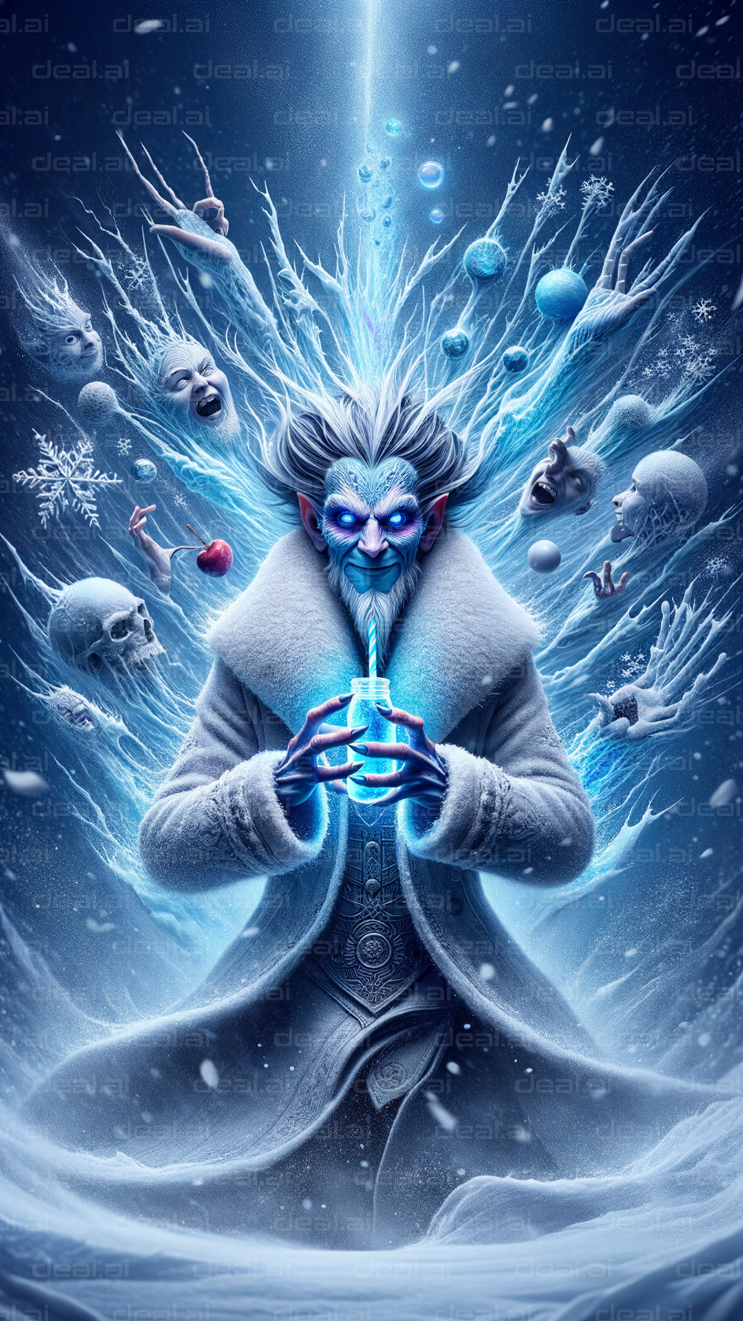 "Ice Sorcerer's Frosty Realm"