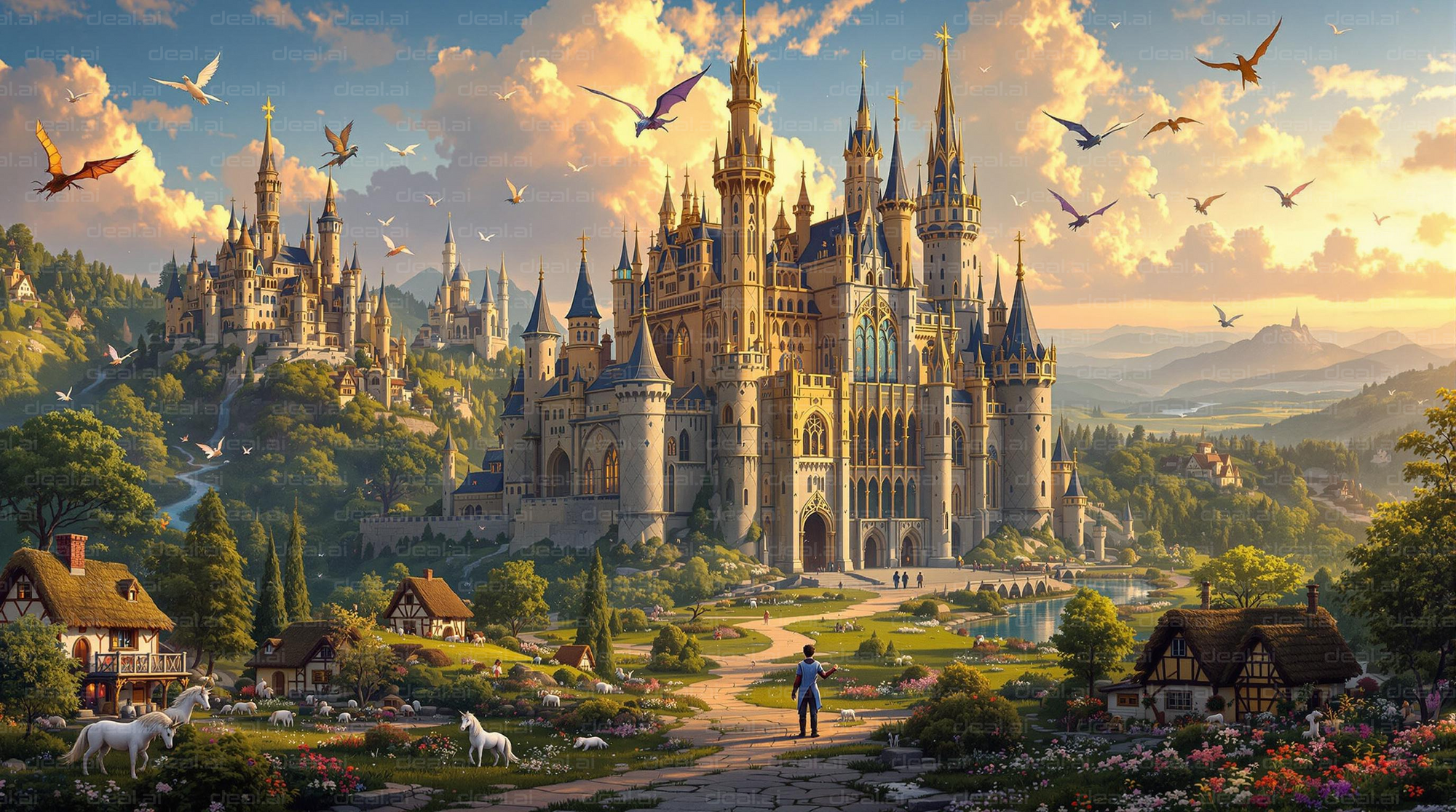 Enchanted Castle at Dusk