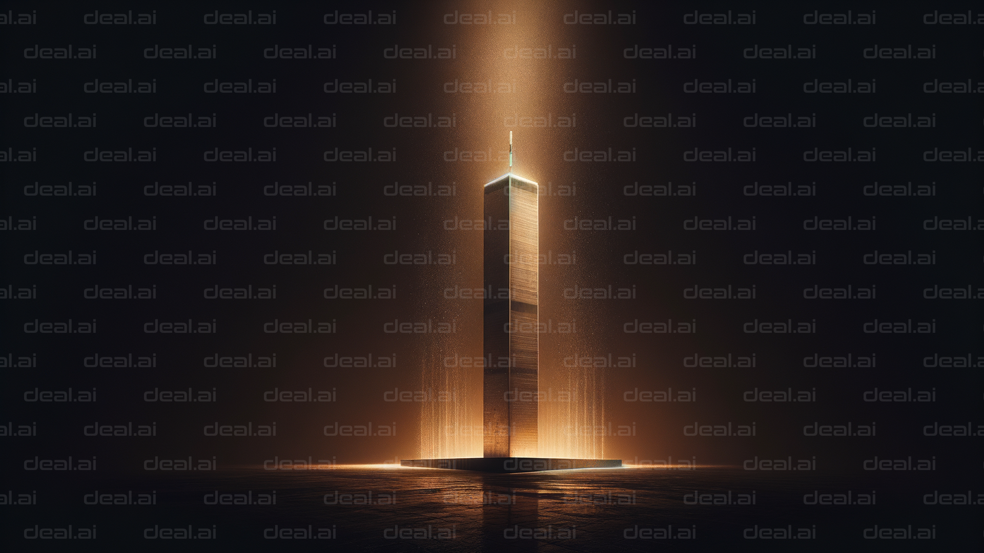 "Illuminated Tower in the Dark"