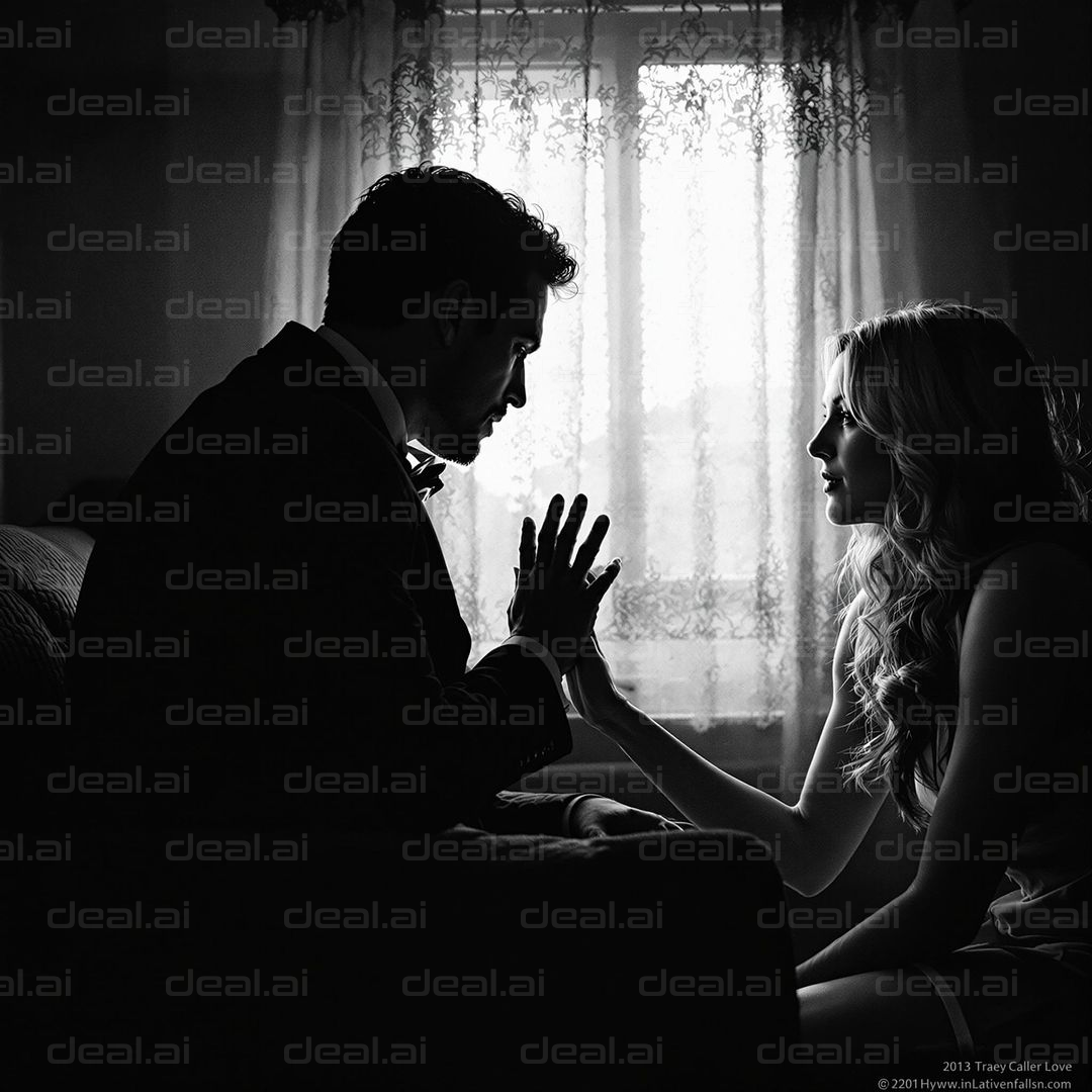 Silhouetted Love Moment