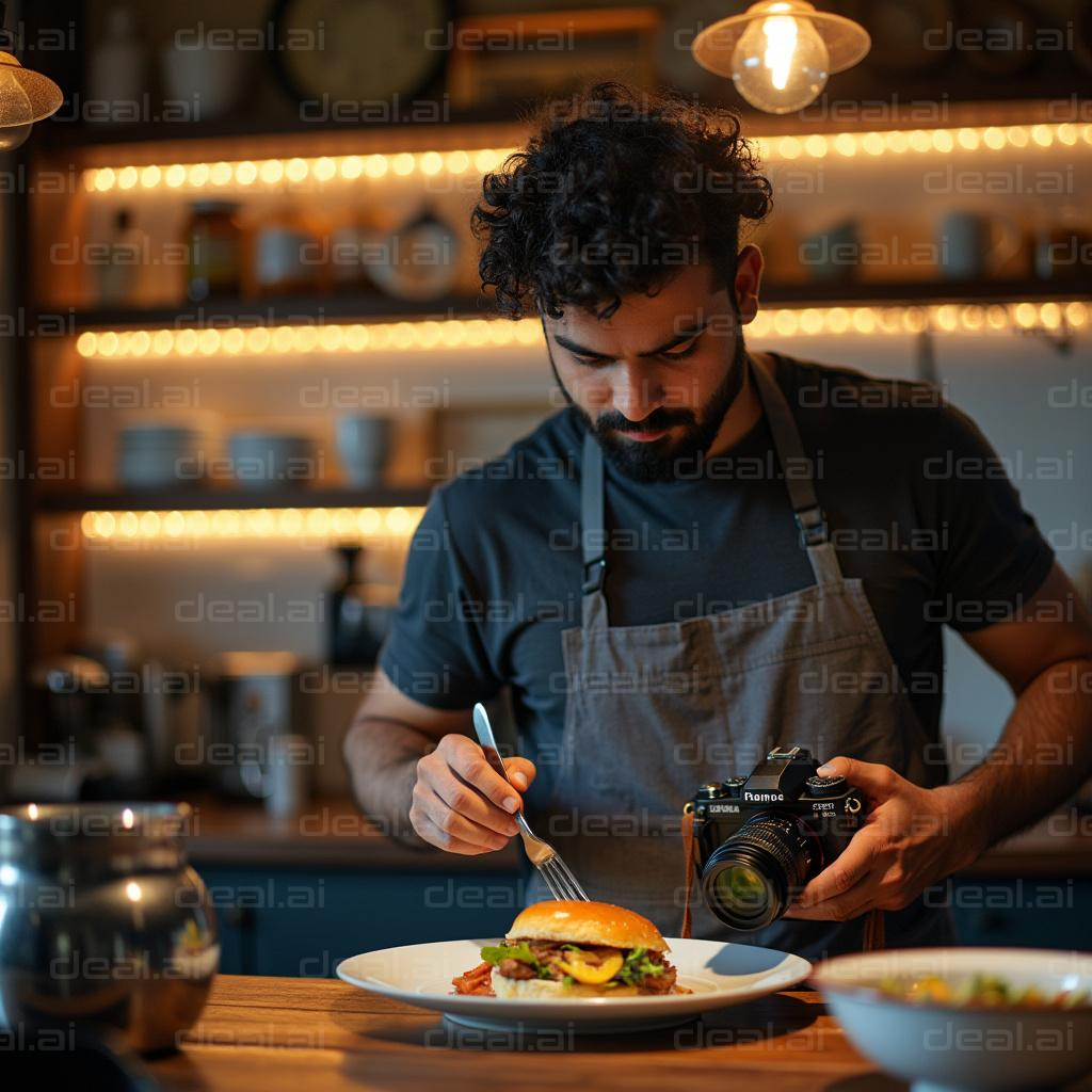 Food Photographer Captures Gourmet Burger