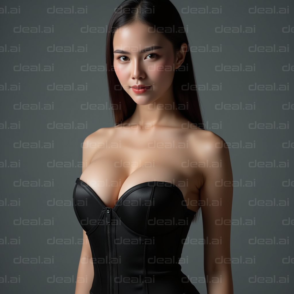 Elegant in Black Corset
