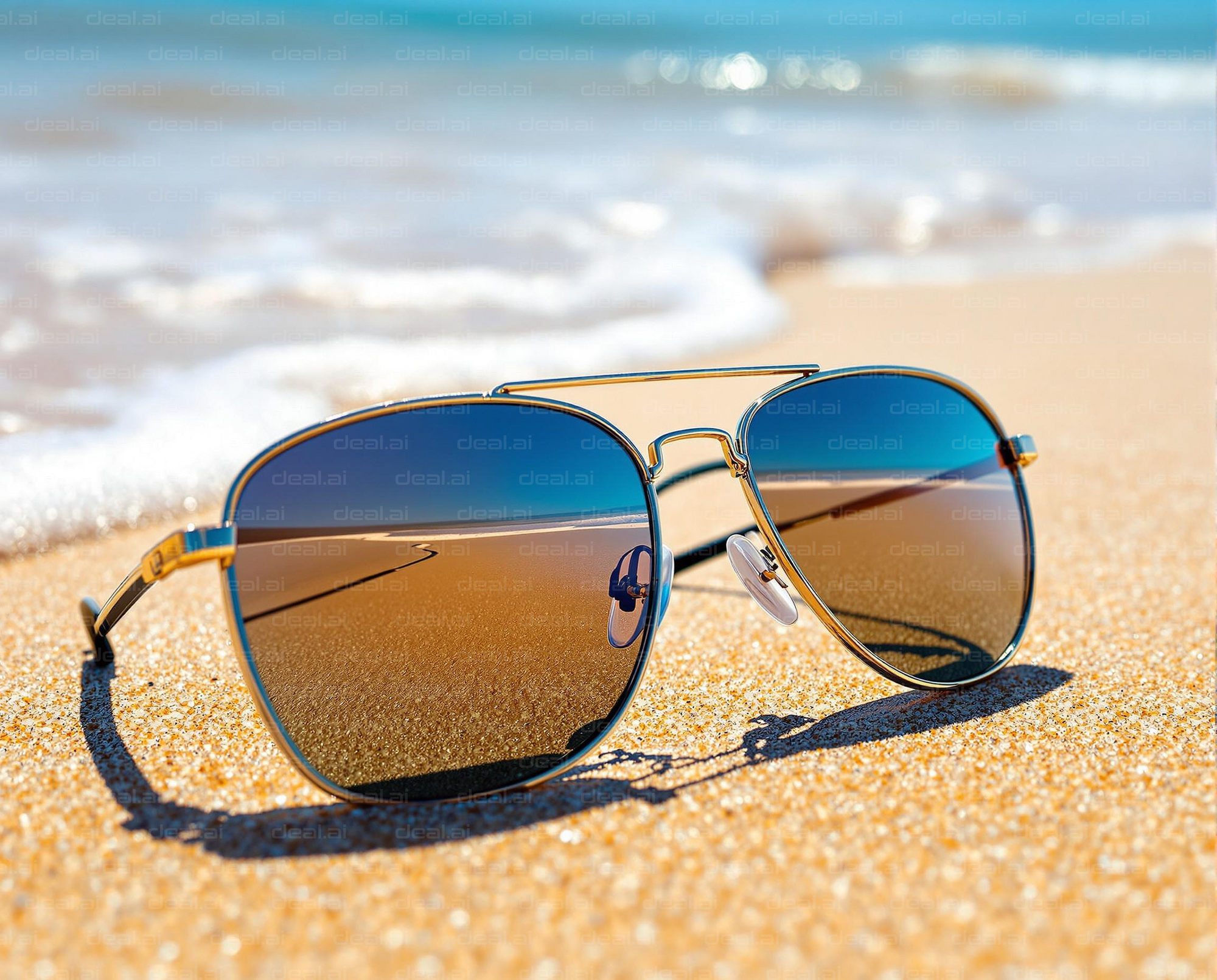 Beach Reflection in Sunglasses