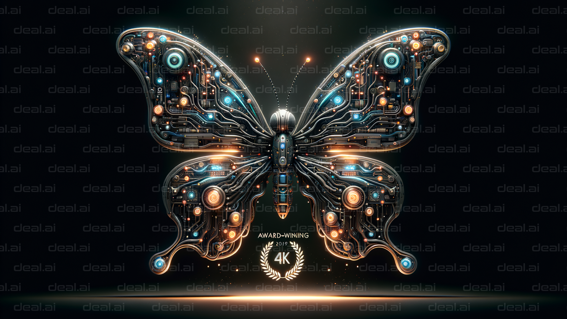 "Cybernetic Butterfly Design"