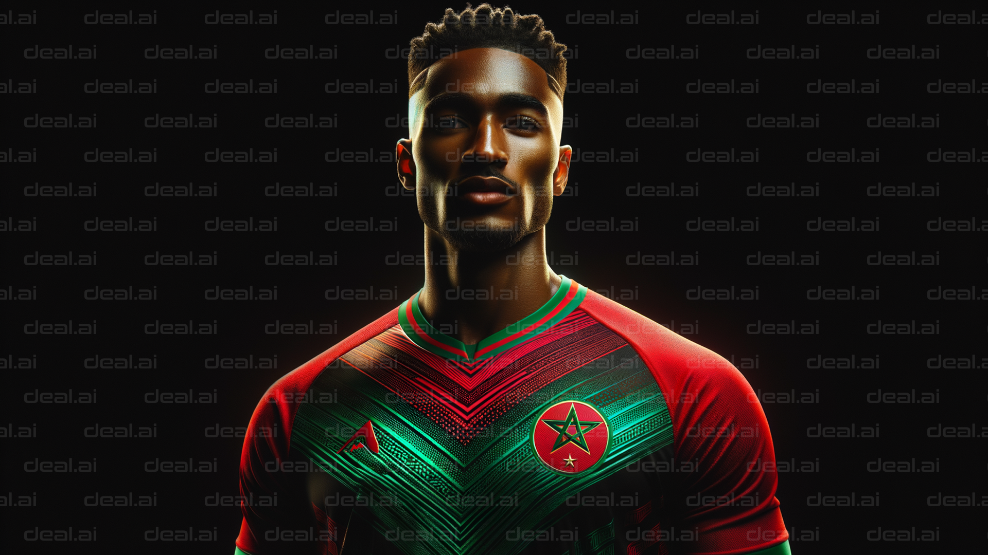 Athlete in Vivid Moroccan Jersey