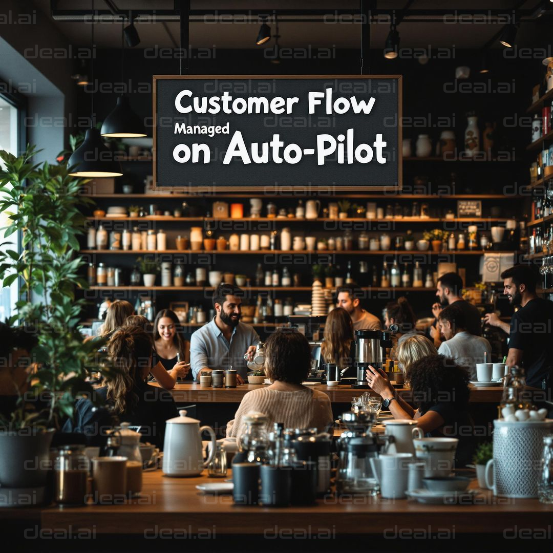 "Café with Automated Customer Flow"