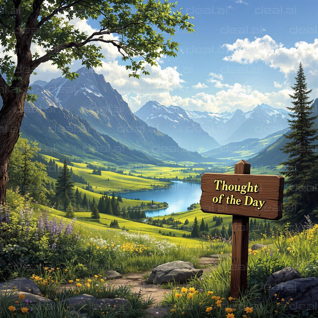 "Thoughtful Mountain View"