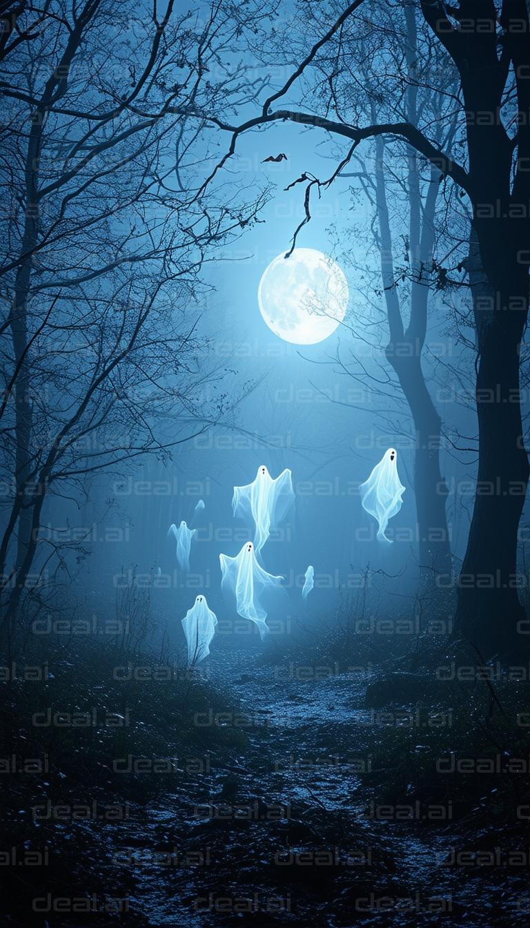 "Ghosts in the Moonlit Forest"