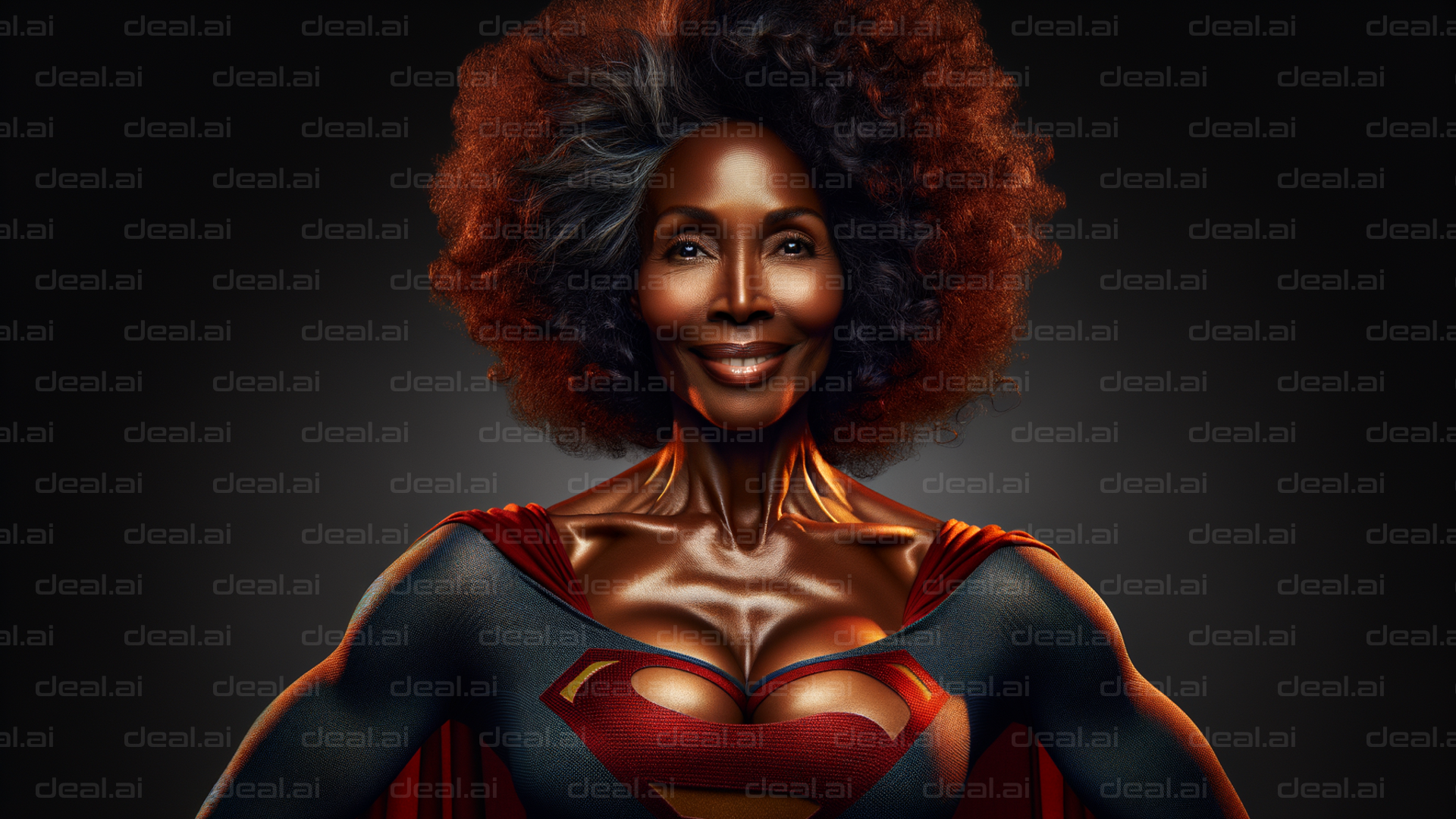 Superheroine with Grace and Power