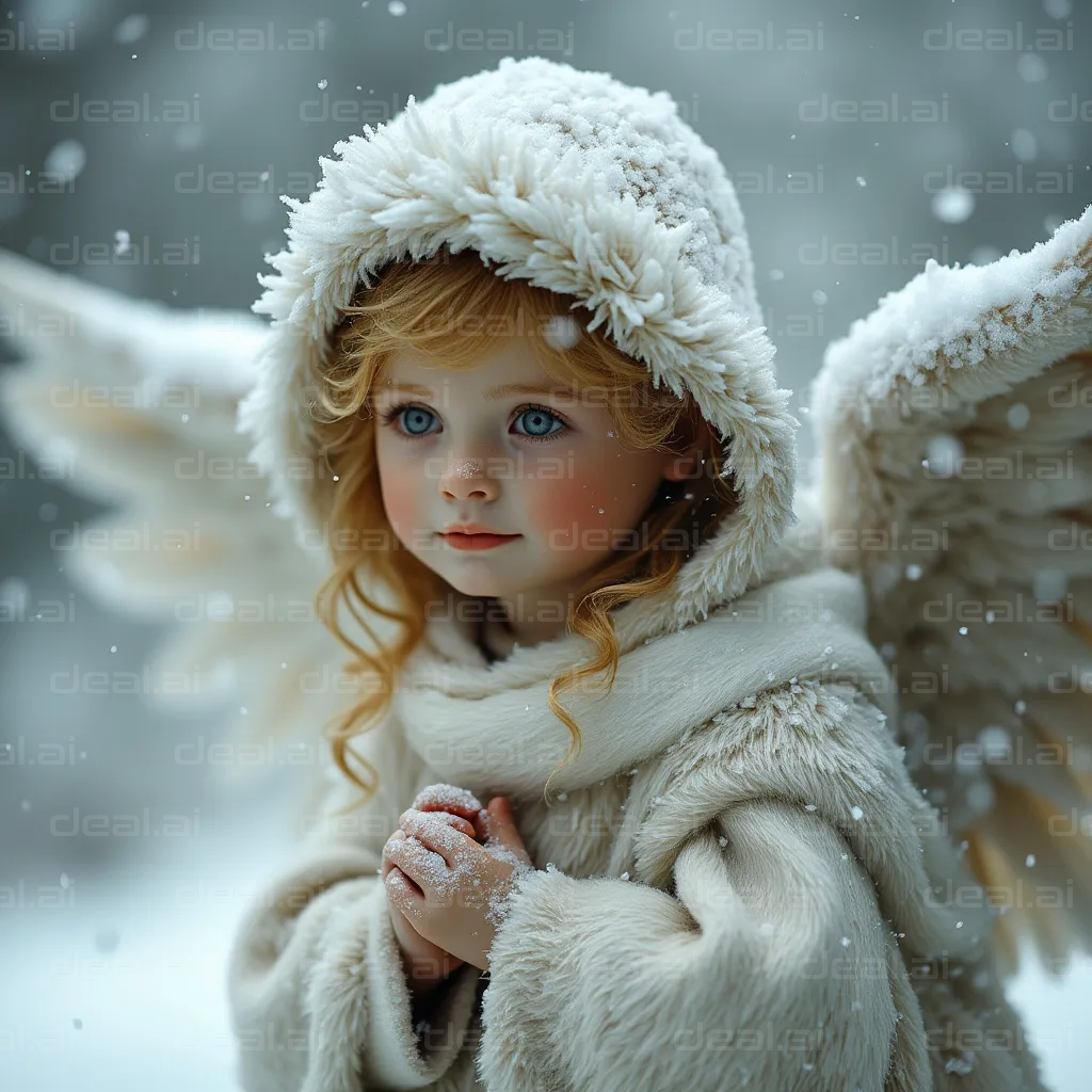 "Snow Angel in Winter Wonderland"