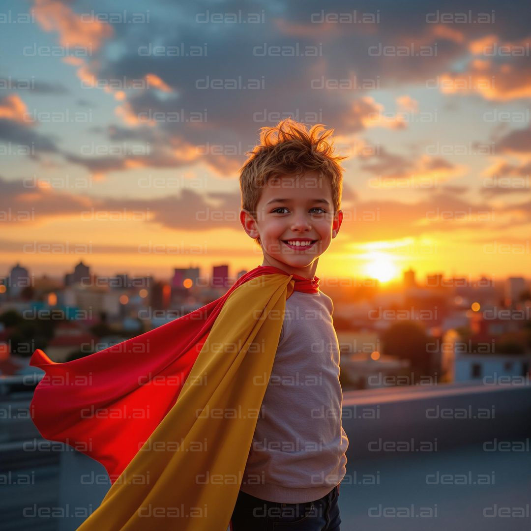 "Sunset Superhero Adventure"
