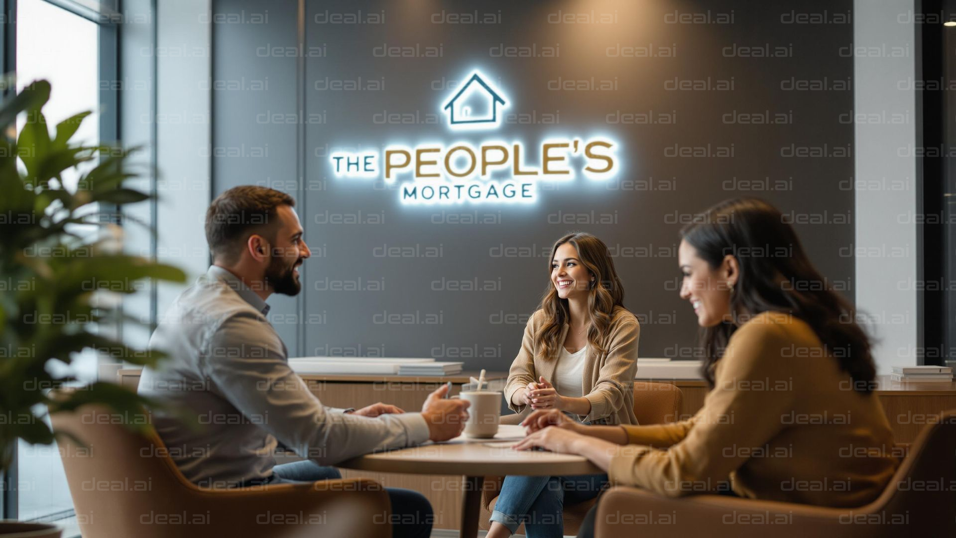 Friendly Mortgage Consultation Scene