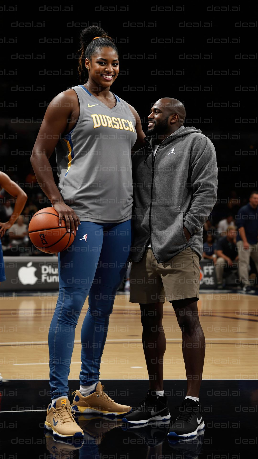 Tall and Short: Basketball Friends