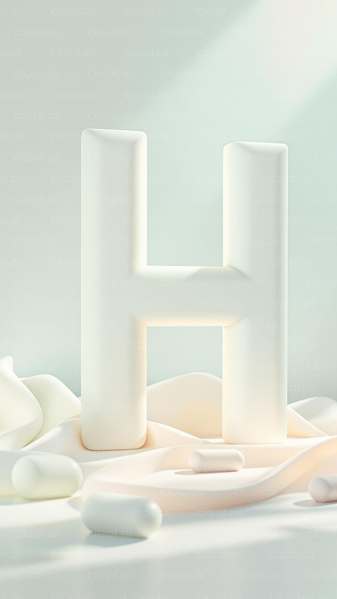 Minimalist Letter H Art Design