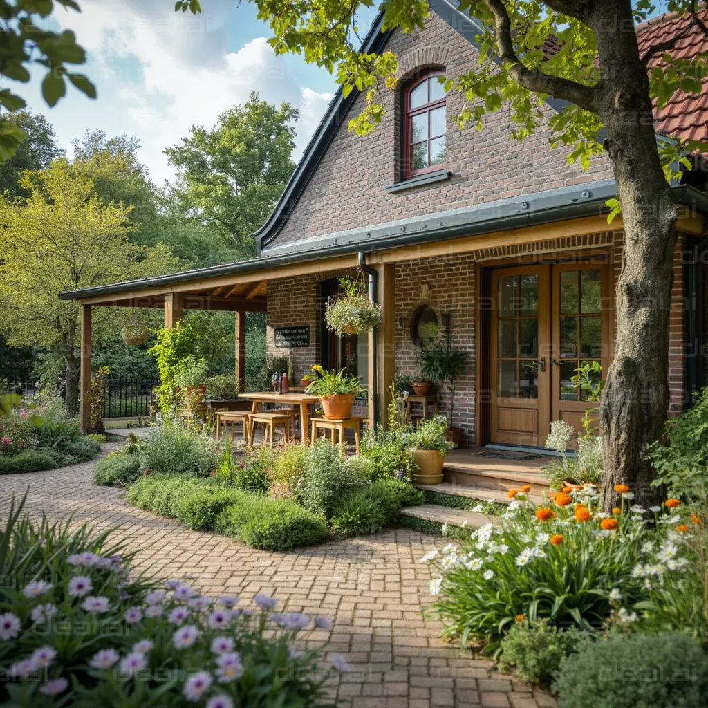Charming Brick Cottage with Lush Garden