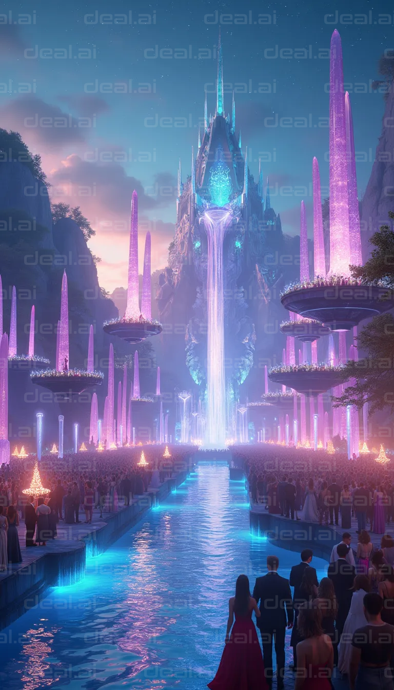 Enchanted Crystal Palace at Twilight