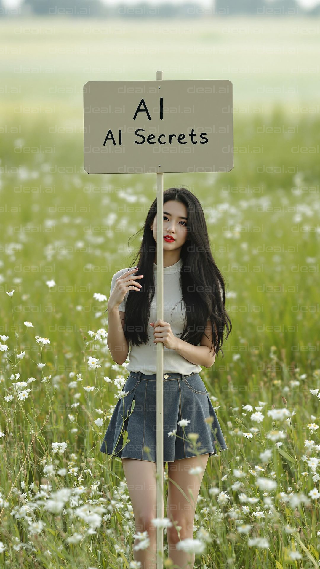 "AI Secrets in Blooming Field"