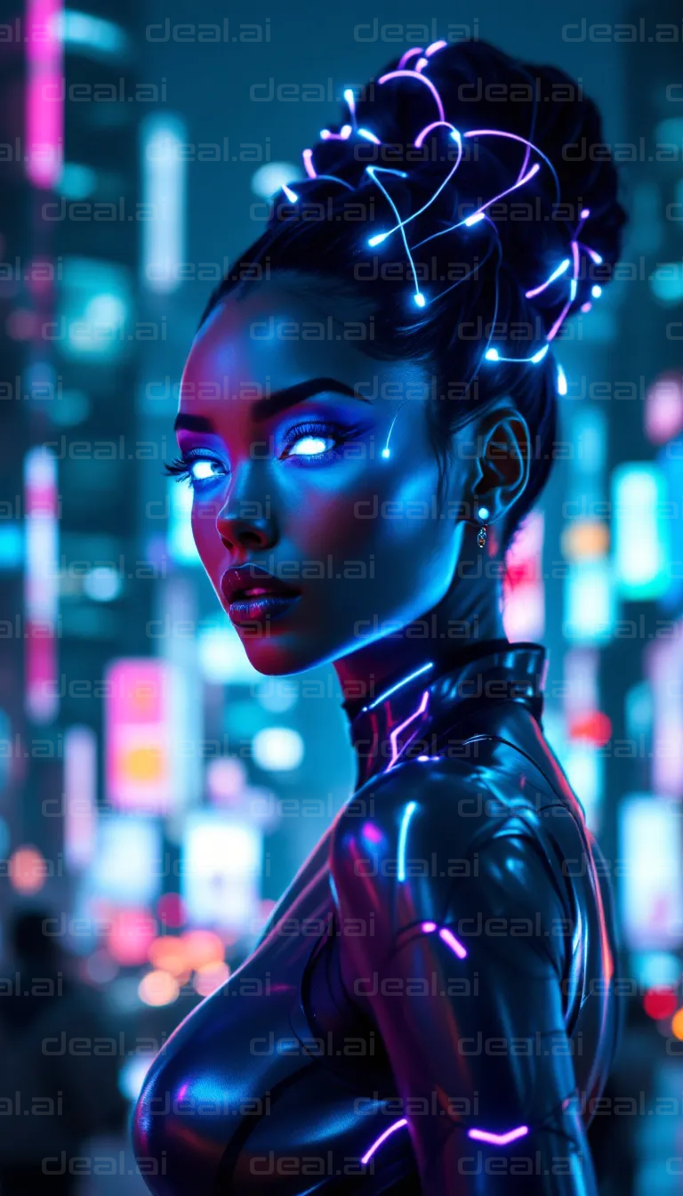 Cyberpunk Neon Visionary