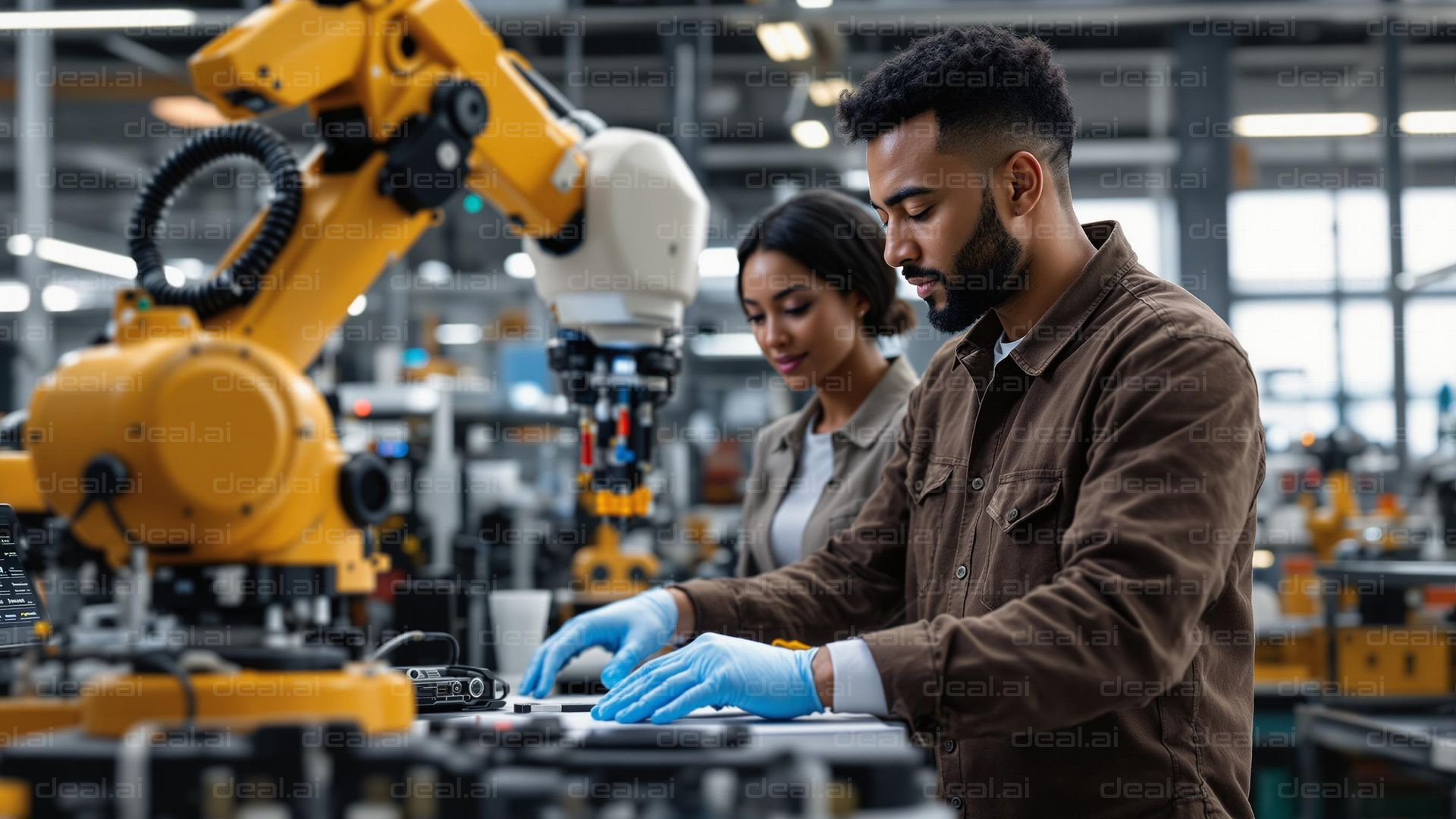 Robotic Assembly Line Collaboration