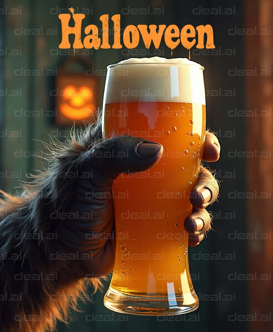 Halloween Monster Toasts with Beer