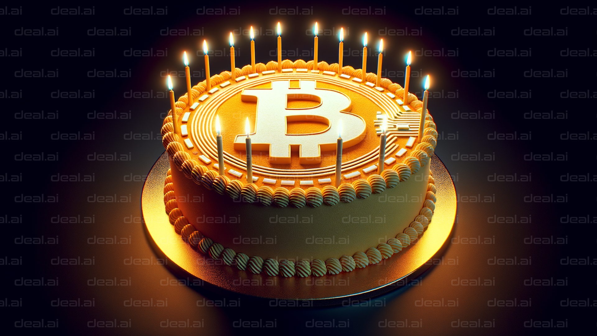 Bitcoin Birthday Cake Celebration
