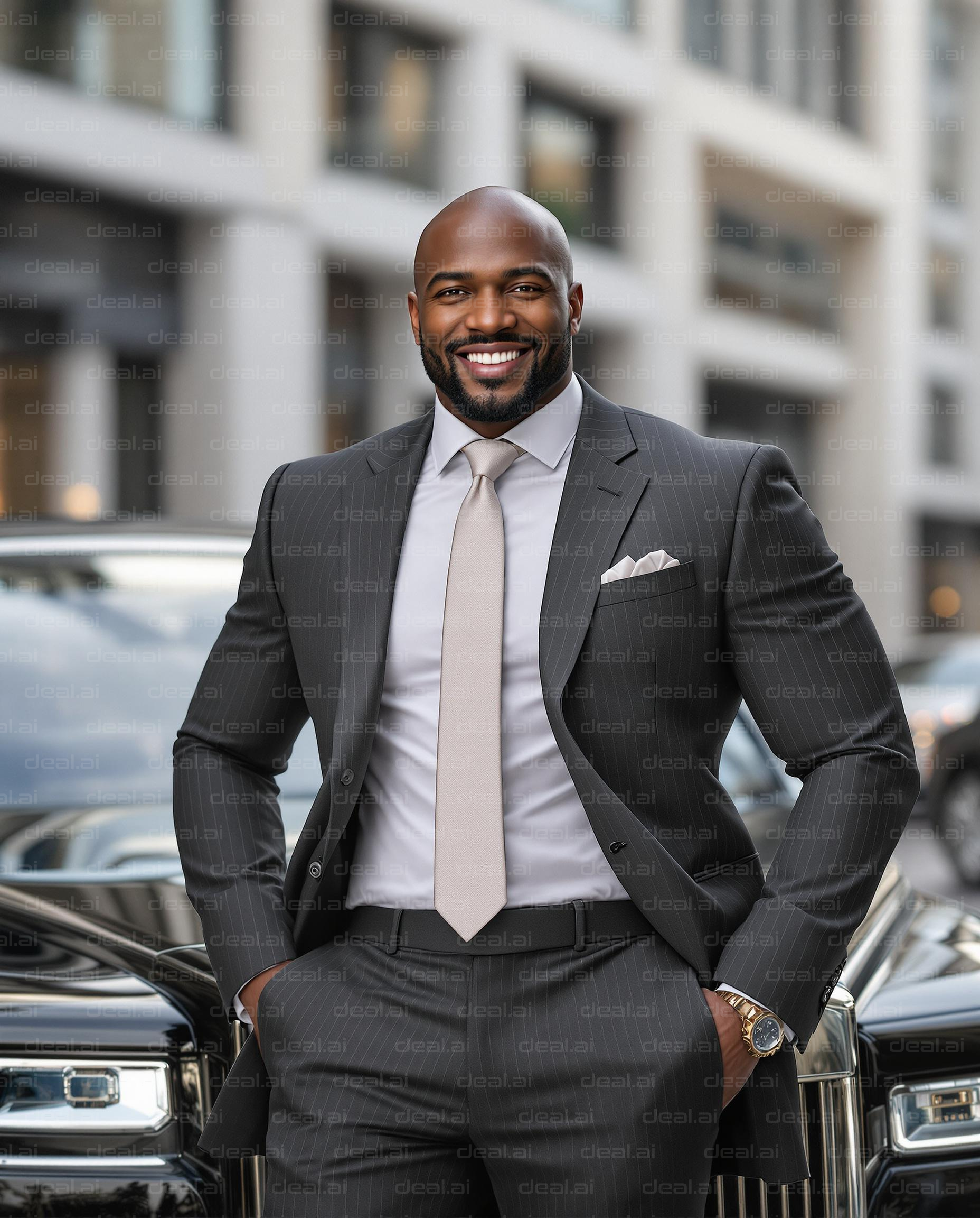 Confident Man in Elegant Suit