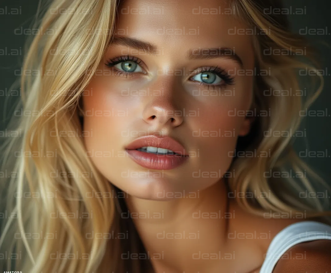 "Radiant Blonde Portrait"