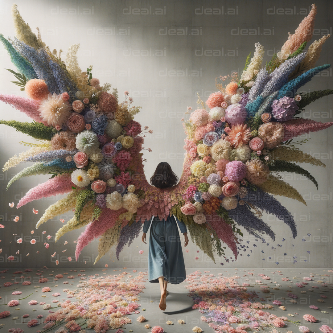 "Floral Wings of Imagination"