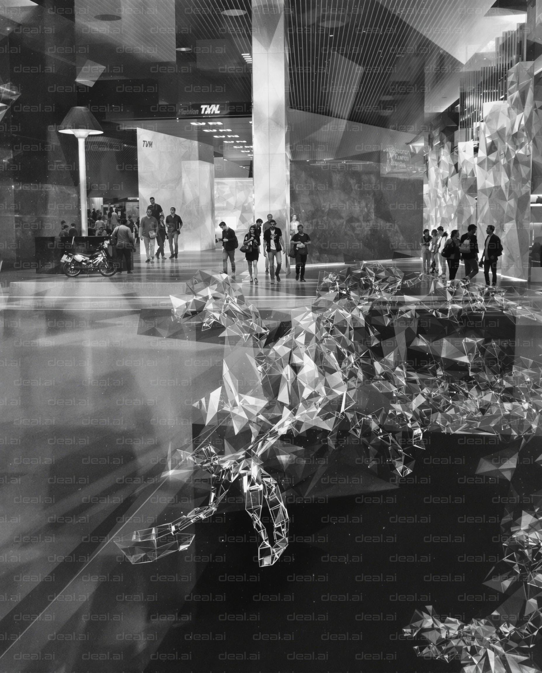 Futuristic Crystal Architecture Scene