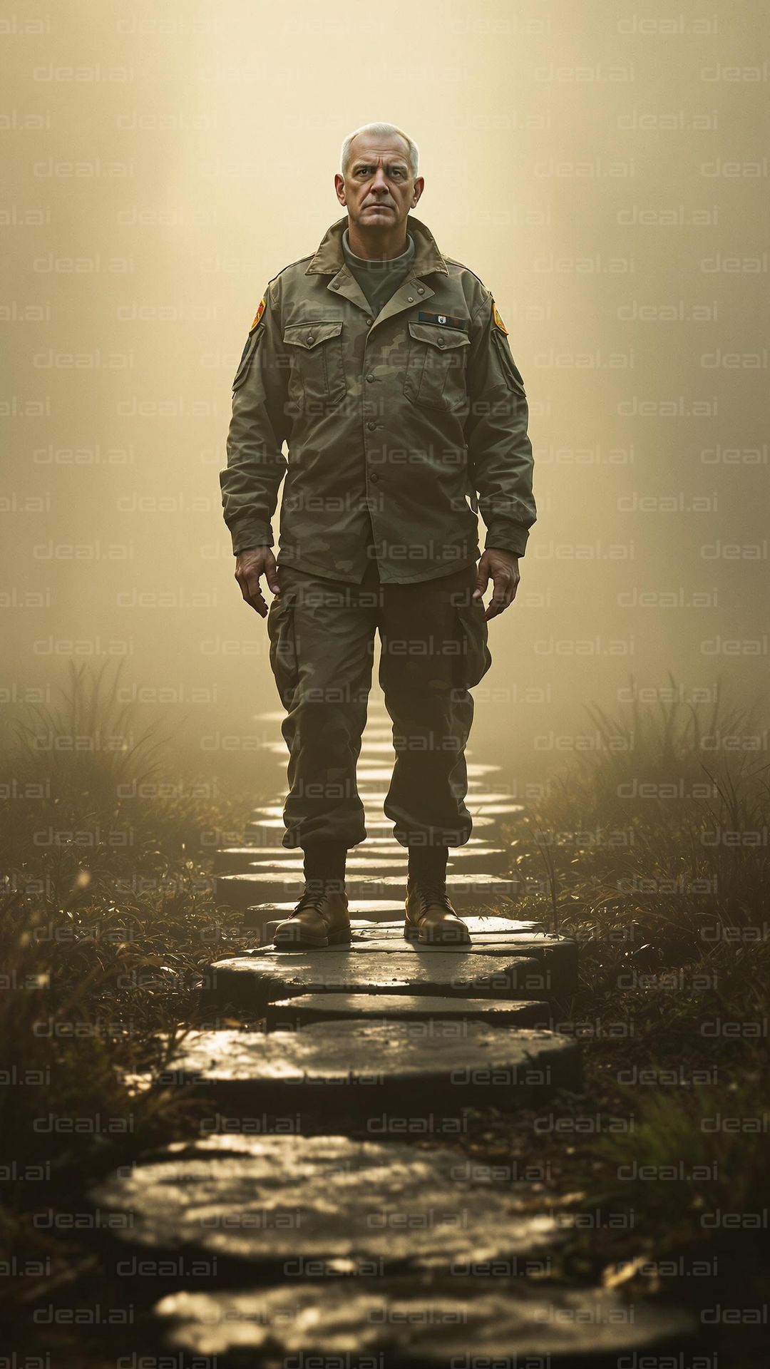 Serene Path: Military Solitude