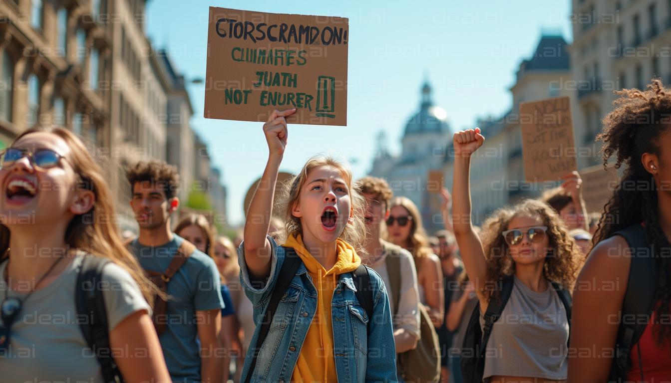 Youth Climate Protest in the City