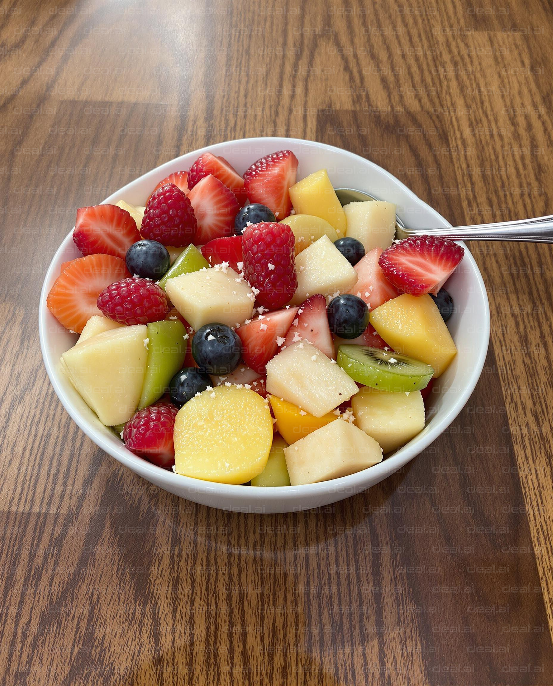 Colorful Fruit Salad Bowl
