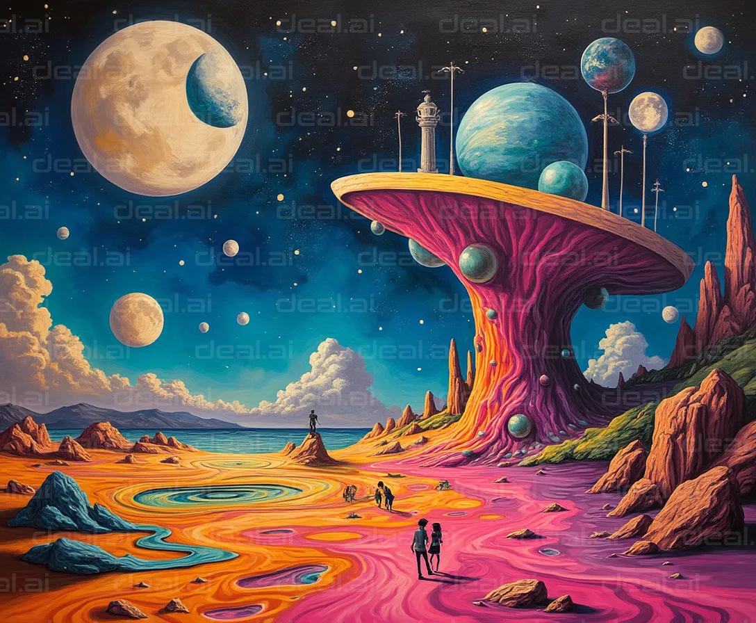 Surreal Cosmic Landscape