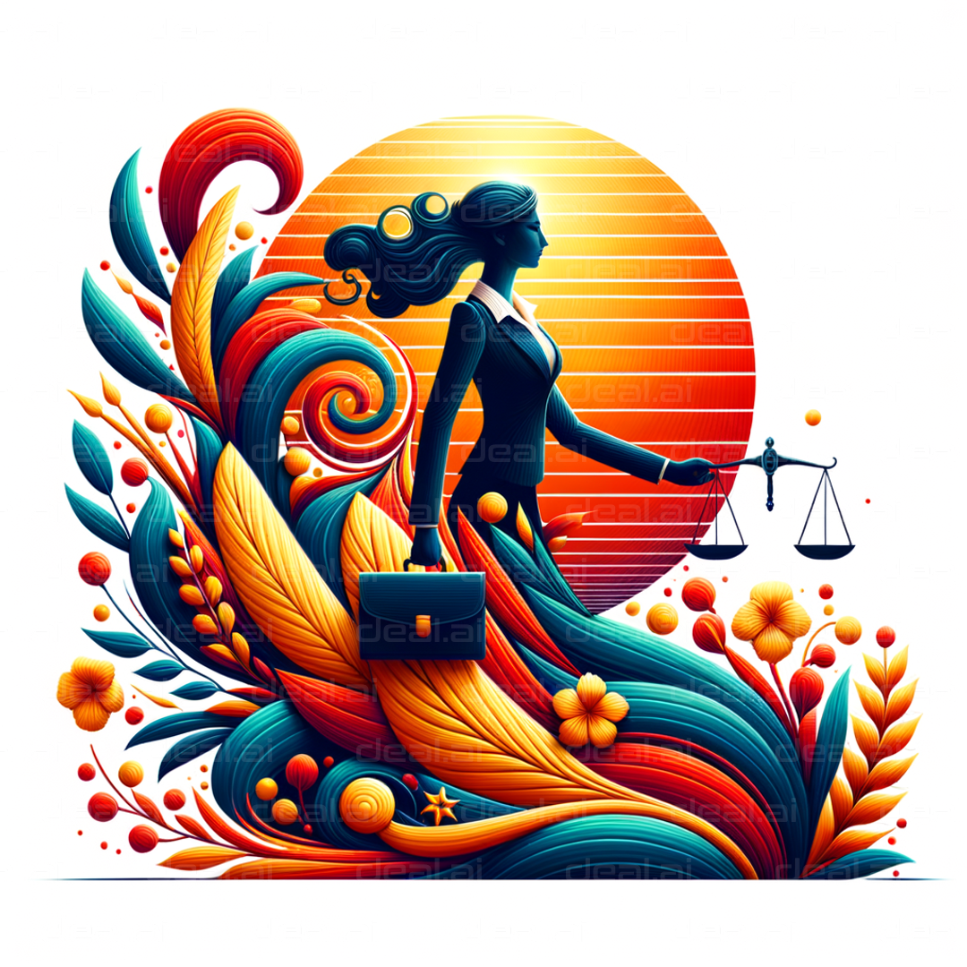 Modern Justice in Vibrant Colors – deal.ai Art Marketplace