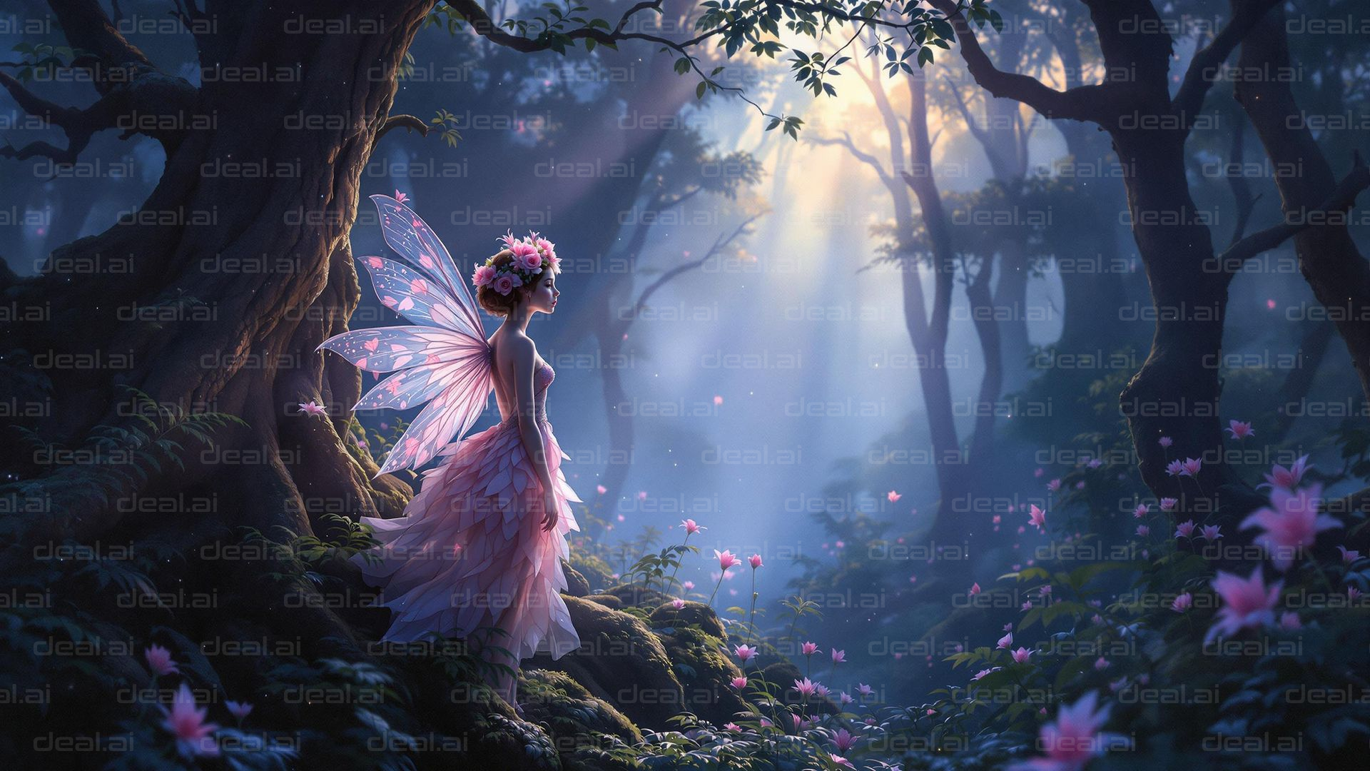 Enchanted Forest Fairy at Dawn