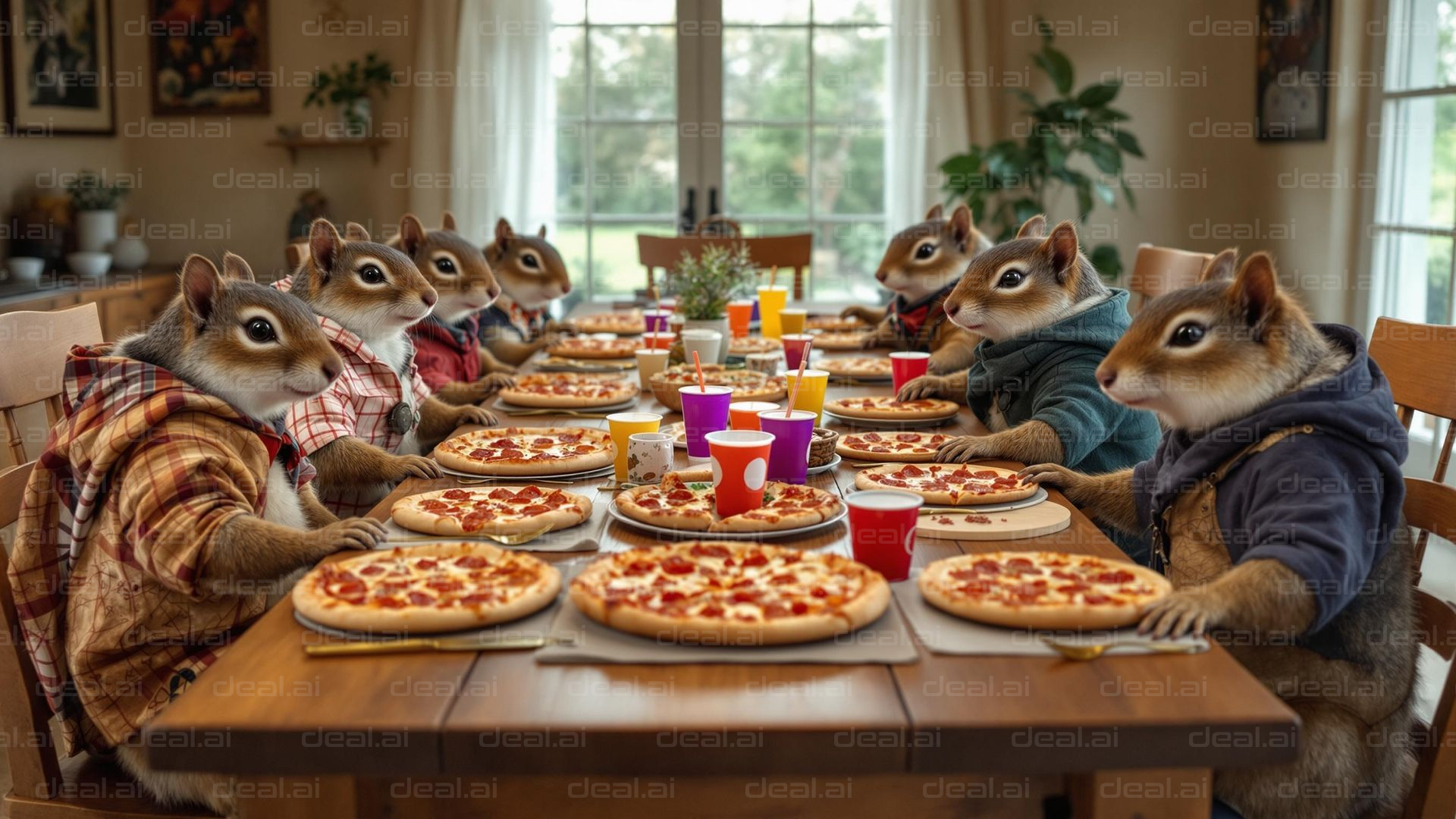 Chipmunks' Pizza Party Feast