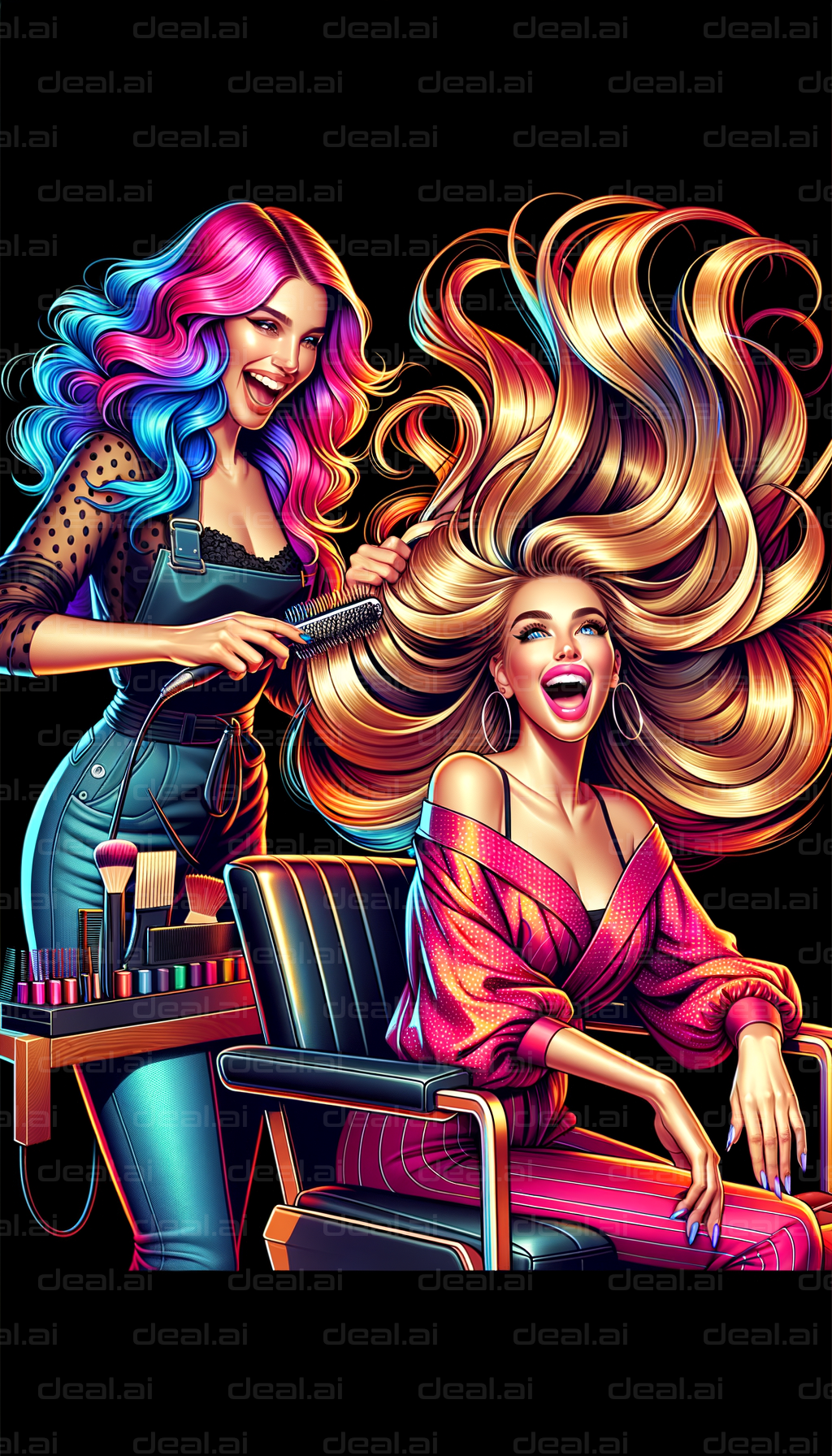 Vibrant Hair Salon Experience