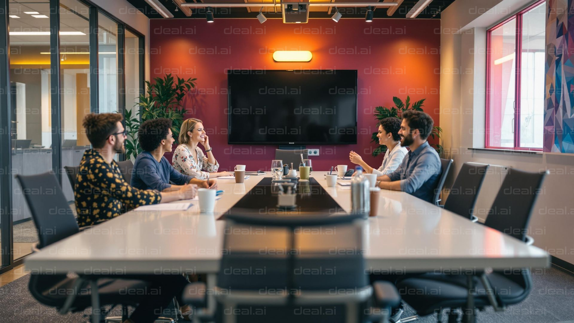 Team Meeting in Modern Office