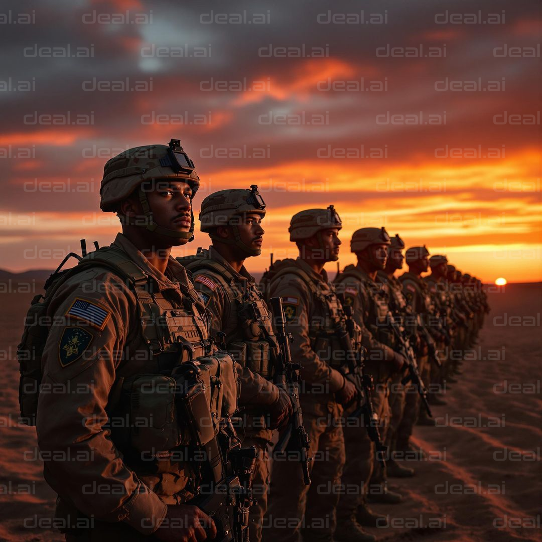Soldiers at Sunset Formation