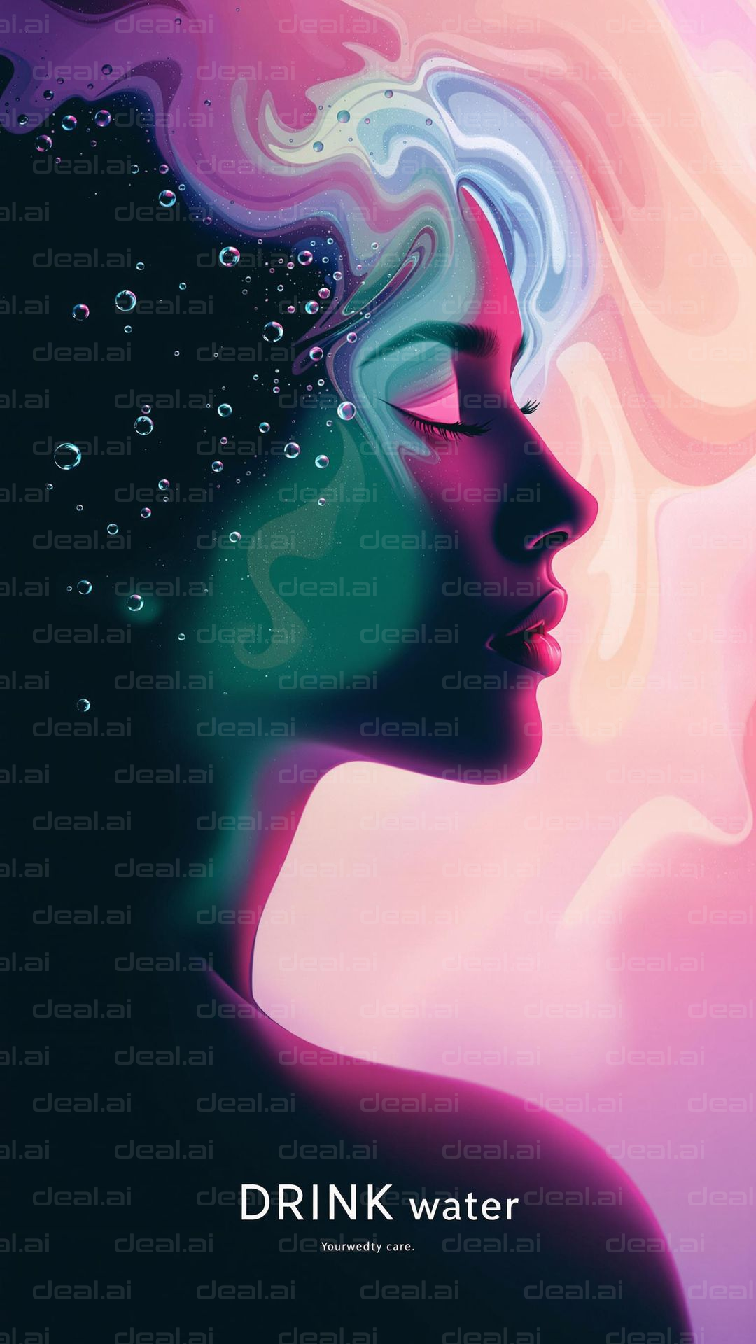 "Colorful Hydration Dreams"